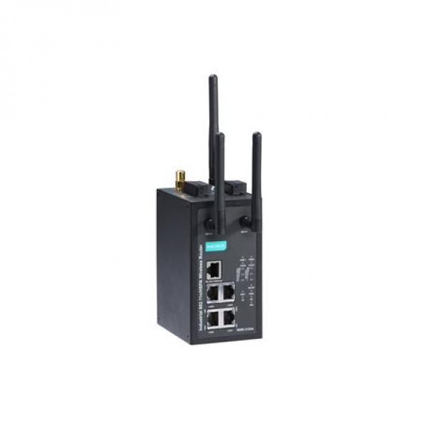 802.11a/b/g/n HSPA 4-Port Wireless Router, RJ45/RP-SMA, US band, -30 to 70°C