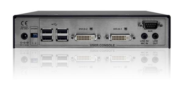 AdderLink Infinity Dual:DVI, USB, Audio, RS232 over Gigabit Pair UK PSU 4