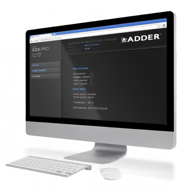 ADDERView CCS-MV4228 4fach MultiViewer, 2 Bildschirme, 4K, USB und Audio 3