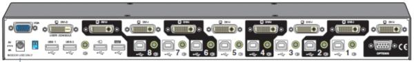 AdderView Pro: 8 port - USB 2.0, DVI and audio KVM switch 1