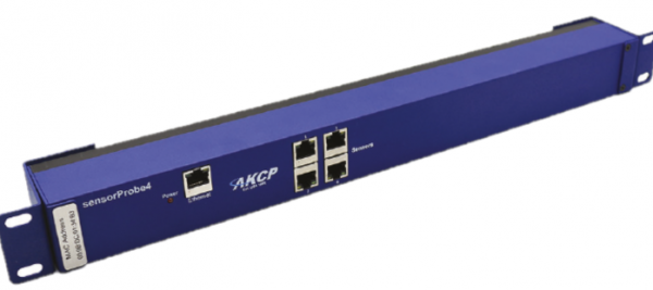 AKCP sensorProbe4N-DC48-POE, 4 Sensoren, 19", 40-60VDC