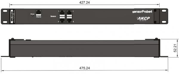 AKCP sensorProbe4N-DC48-POE, 4 Sensoren, 19", 40-60VDC 2
