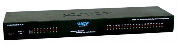 AKCP sensorProbe8-X20 inkl. 40-60 VDC Netzteil und Temperatursensor