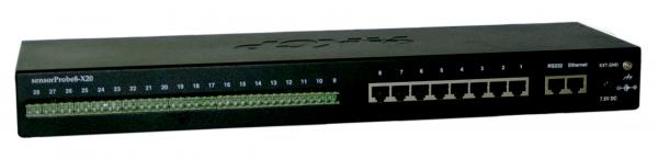 AKCP sensorProbe8-X20 inkl. 40-60 VDC Netzteil und Temperatursensor 1