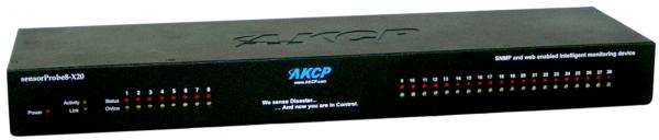 AKCP sensorProbe8-X20, inkl. Temperatur-Feuchtigkeitssensor, int. Netzteil