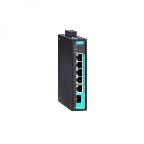 EDS-G205-1GTXSFP-T, GB Ethernet switch with 4 10/100/1000BaseT(X) ports