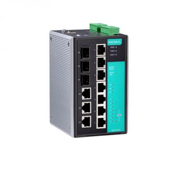 EDS-P510-T Managed GB Ethernet switch w. 3x 10/100BaseT(X) ports, 4 PoE