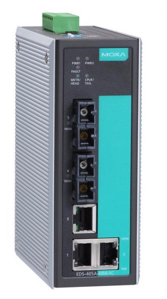 Entry-level Industrial Managed Ethernet Switch with 5 10/100BaseT(X) ports, -40 1