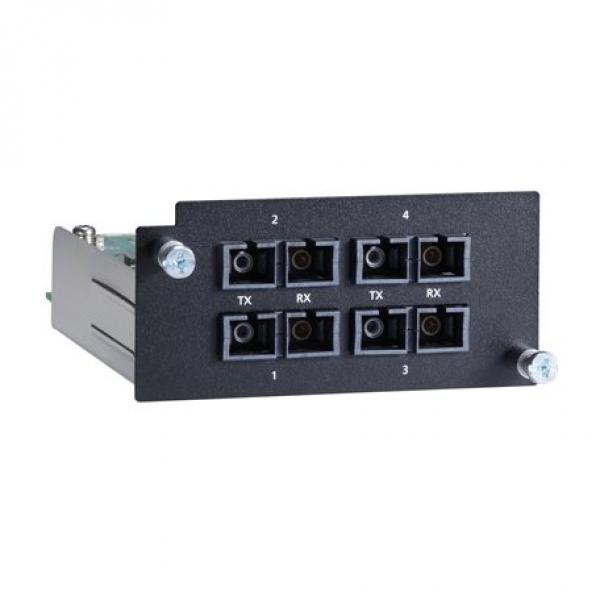 Fast Ethernet module with 4 100BaseFX multi-mode ports with SC connectors