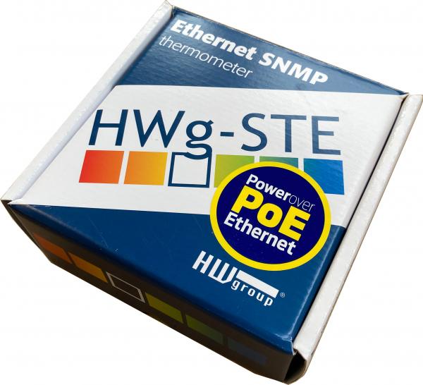 HWg-STE PoE, IP Thermometer, Temperaturüberwachung für bis zu 2 Sensoren