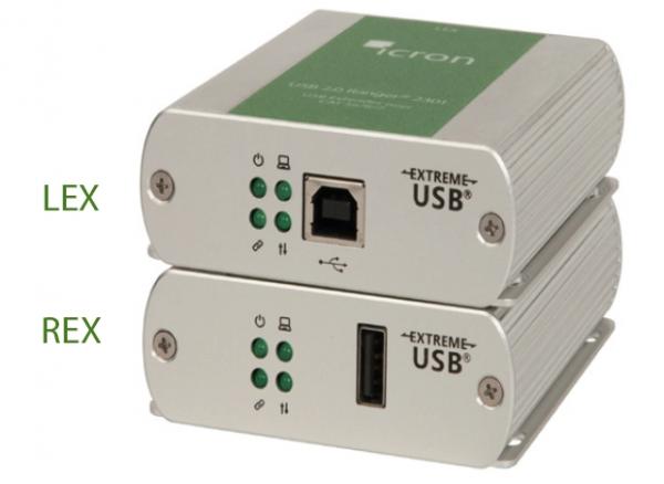 ICRON Ranger 2301GE-LAN Set, USB 2.0, 1-Port, 100m, CATx IP