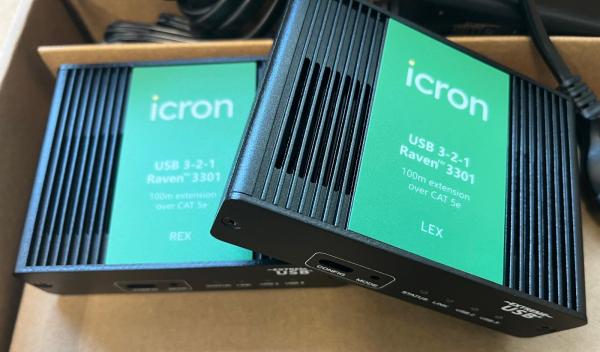 ICRON Raven 3301 Set, USB 3.2 Gen 1, 2.0, 1.1, 5Gbps, 1-Port, ab Cat.5e,100m 2
