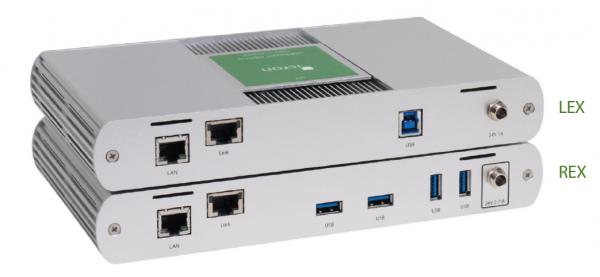 ICRON USB 3-2-1 Raven 3104 Pro Set, USB 3.2, CAT6a/7, 4-Port, 100m