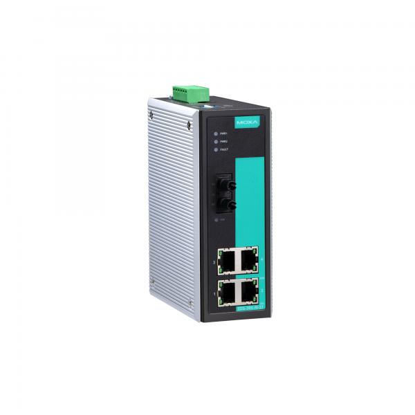 Industrial Unmanaged Ethernet Switch with 4 10/100BaseT(X) ports, 1 multi mode 