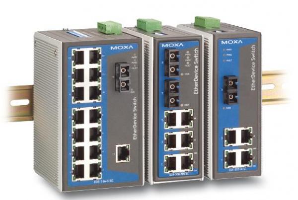 Moxa EDS-305-S-SC-80-T Ethernet Switch 5-Port