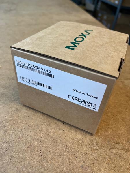 Moxa NPort 5110A, 1 Port RS-232 auf Ethernet, DB9 m, mit verschraubb. Netzteil 1