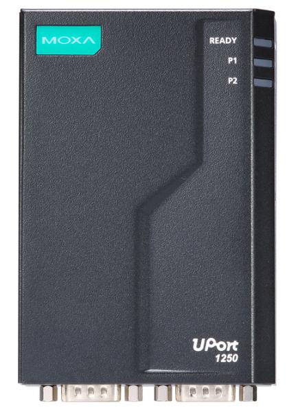 Moxa UPort 1250-G2 2-Port USB-to-Serial Hub, RS-232/422/485 2