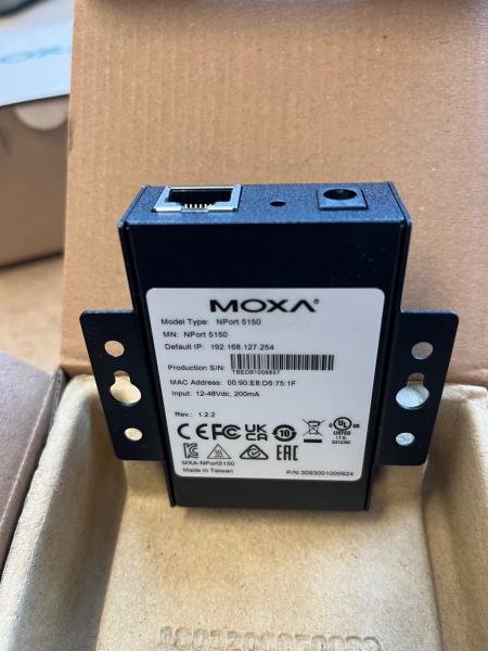 NPort 5150, 1Port, RS-232/422/485 auf Netzwerk, DB9 female, mit Netzteil 4