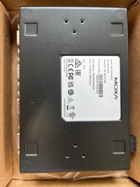 NPORT 5410, 4 Port Device Server, RS-232, DB9 male, 12-48 VDC, ohne Netzt. 3