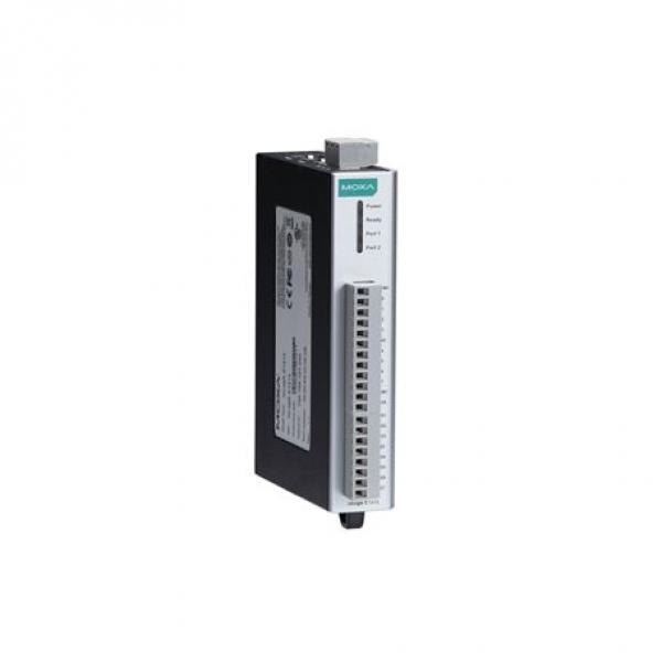 Remote Ethernet I/O, 8DI,  4 Source DO, 4 Source DIO, 2-port Switch, -40 to 75°