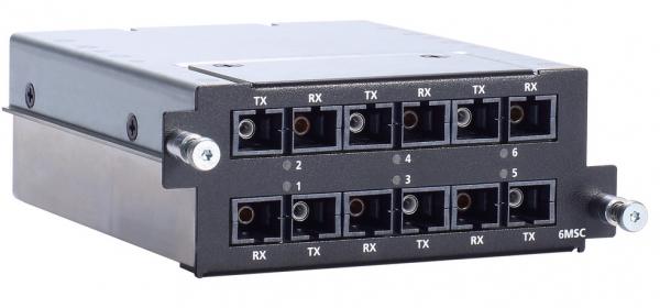 RM-G4000-6MSC, Fast Ethernet module with 6 MM 100BaseFX ports with SC connectors