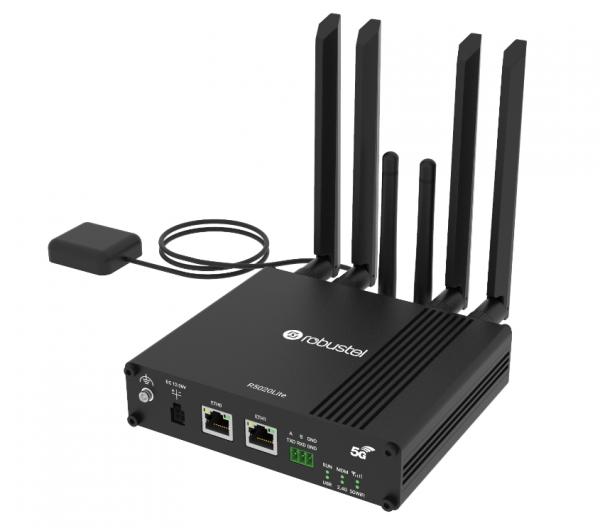 Robustel R5020L-B-5G-A30EU Smart 5G Router, 4-Pin Power, mit Zubehör