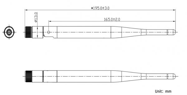 Robustel WiFi/BT  Antenne 2.4G 1