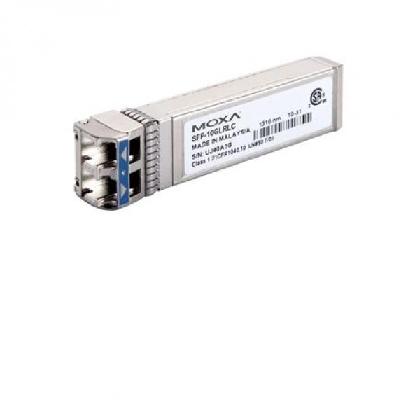 SFP+ module with 1 10GBase-ER port for 40 km transmission, LC connector, -40 to