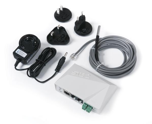 STE2 R2, 600753, Serverraum-Thermometer, PoE, WLAN, 3-m-Fühler 1