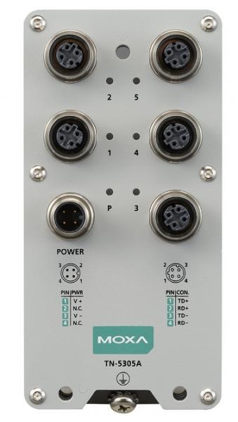 TN-5305A-WV-CT-T, EN 50155 unmanaged Ethernet switch  w. 5 10/100BaseT(X) ports