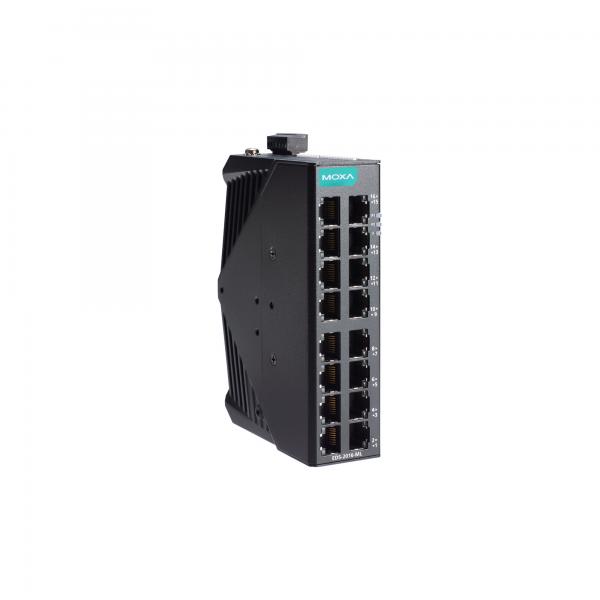 Unmanaged Ethernet switch with 14 10/100BaseT(X) ports, 2 100BaseFX multi-mode 
